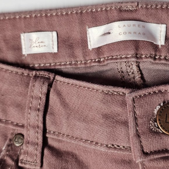 LC LAUREN CONRAD women's cuffed skinny ankle pants size 12 - Picture 7 of 10